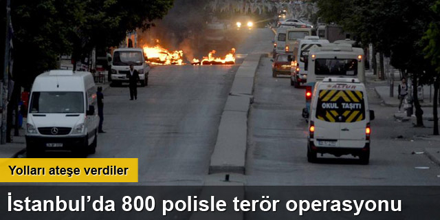 İstanbul'da helikopter destekli 'terör' operasyonu