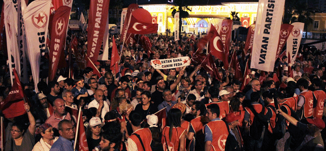 Erdoğan'ın ardından Vatan Partisi de miting yaptı