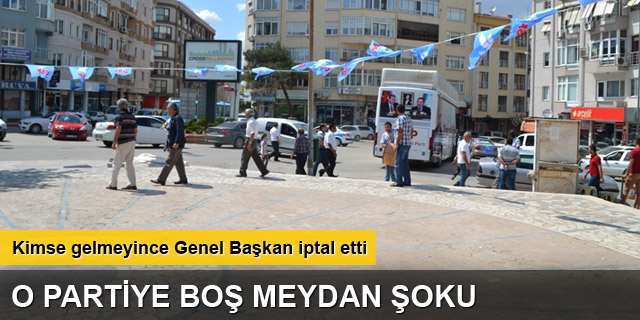 DSP Genel Başkanı Masum Türkere boş meydan şoku
