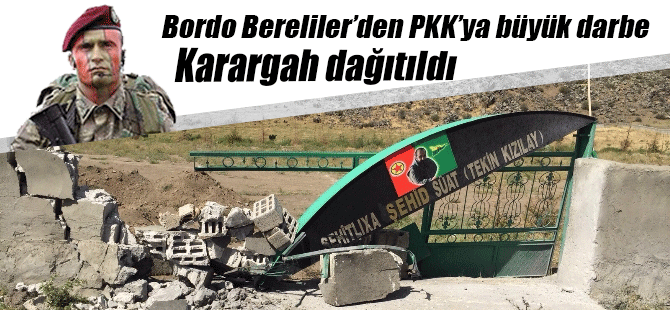 Bordo Bereliler'den Ağrı'da PKK'ya büyük darbe