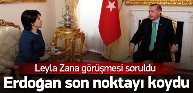 Erdoğan Leyla Zana görüşmesini kabul etti