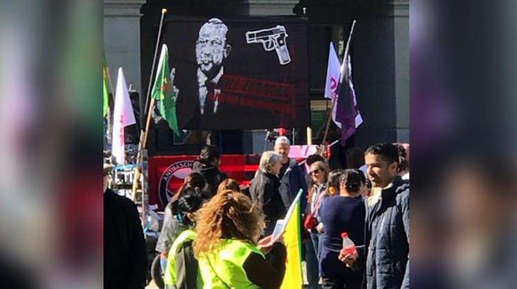 İsviçre'de terör örgütü, Erdoğan'ı hedef gösterdi