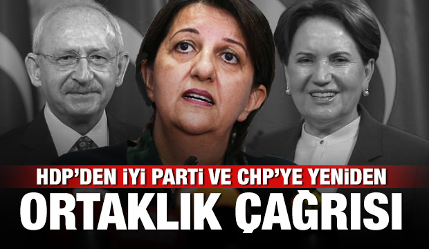 HDP'den İYİ Parti ve CHP'ye açık çağrı: Ortak olalım