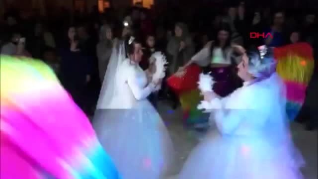 Adana zihinsel engelli kardeşler için temsili düğün