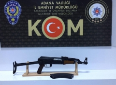 Adana'da uzun namlulu silah ele geçirildi