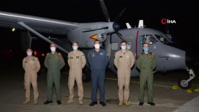 Polonya askeri personeli ve deniz karakol uçağı Adana'ya ulaştı