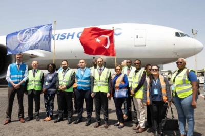 BM Göç Örgütü'nün 240 tonluk yardımı Kenya'dan Türkiye'ye geldi